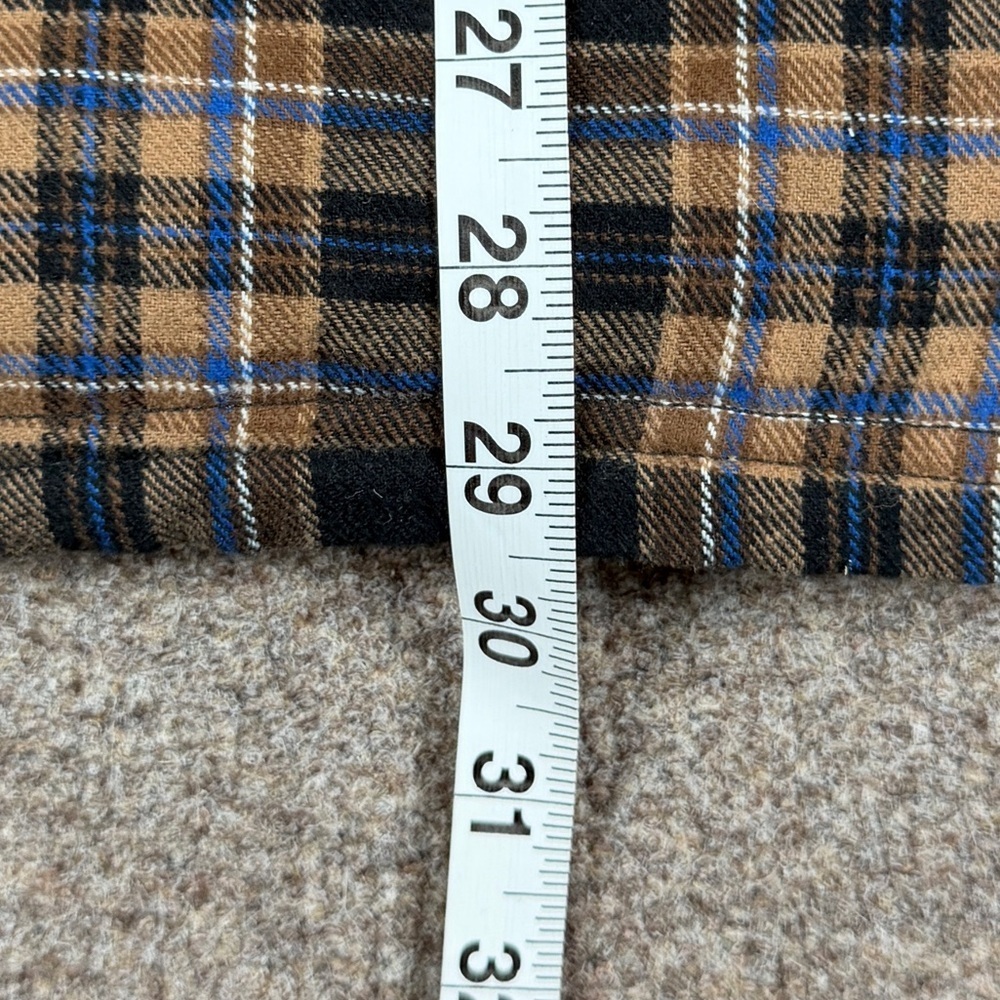 Weatherproof Plaid Fleece Sherpa Fur Lined Button Up Shirt Jacket Mens M Shacket - Picture 11 of 13